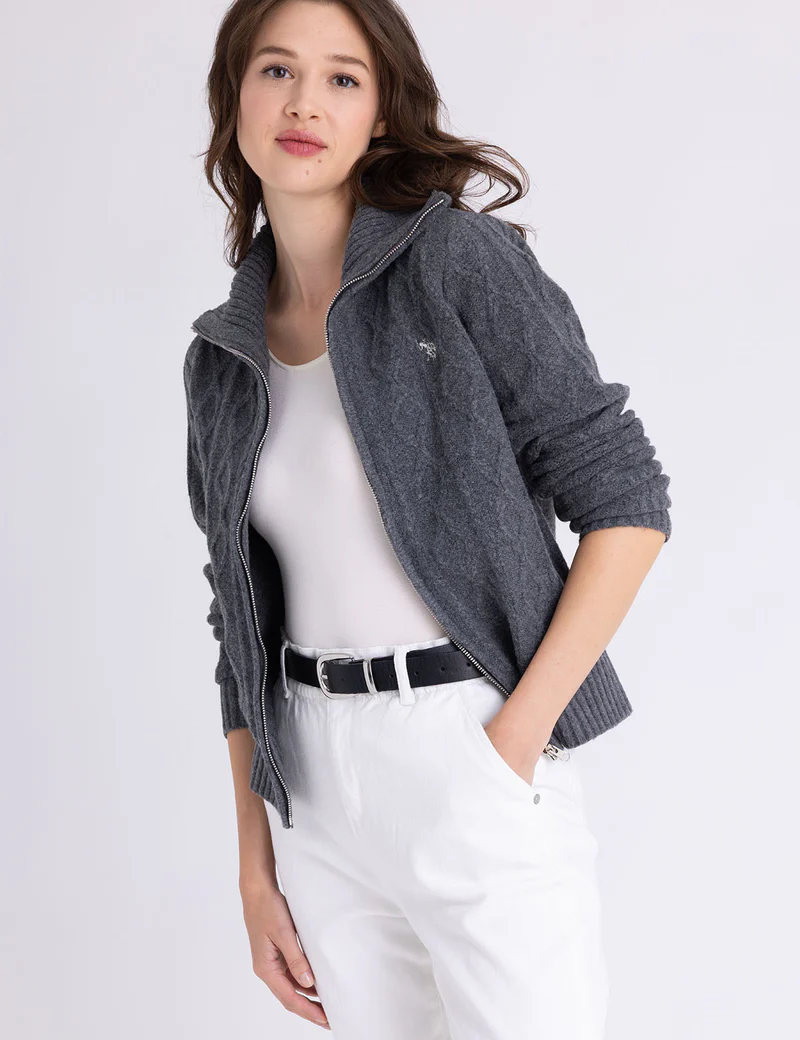 Свитер U.S. Polo Assn Full Zip Cable, серый
Свитер U.S. Polo Assn Full Zip Cable, серый