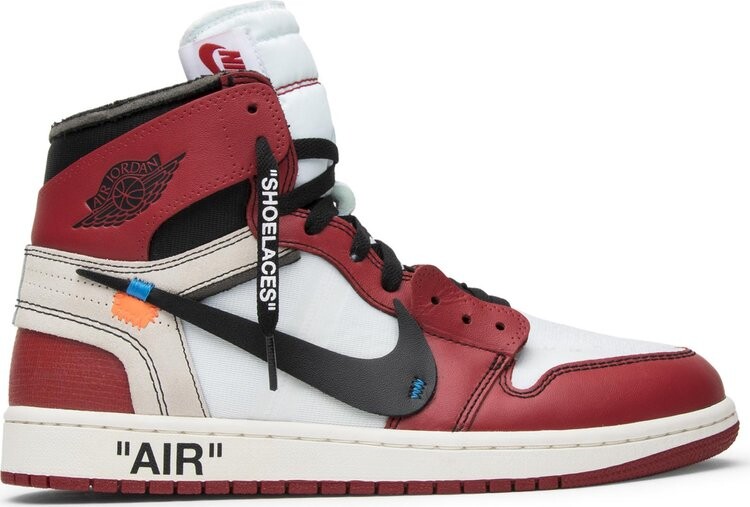 Кроссовки Off-White x Air Jordan 1 Retro High OG Chicago, красный 
Кроссовки Off-White x Air Jordan 1 Retro High OG Chicago, красный