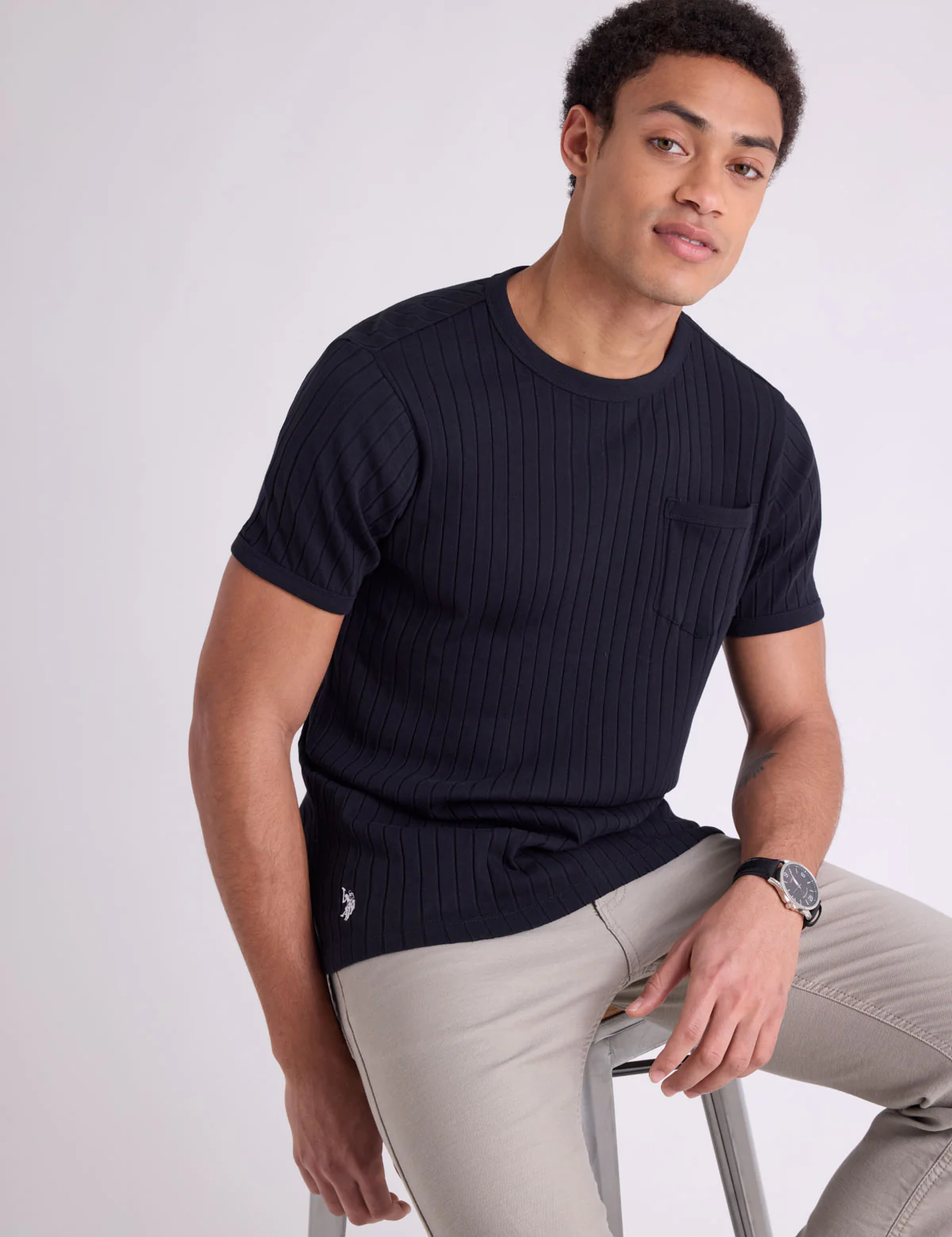 Футболка U.S. Polo Assn White Label Rib Crew With Pocket, черный
Футболка U.S. Polo Assn White Label Rib Crew With Pocket, черный