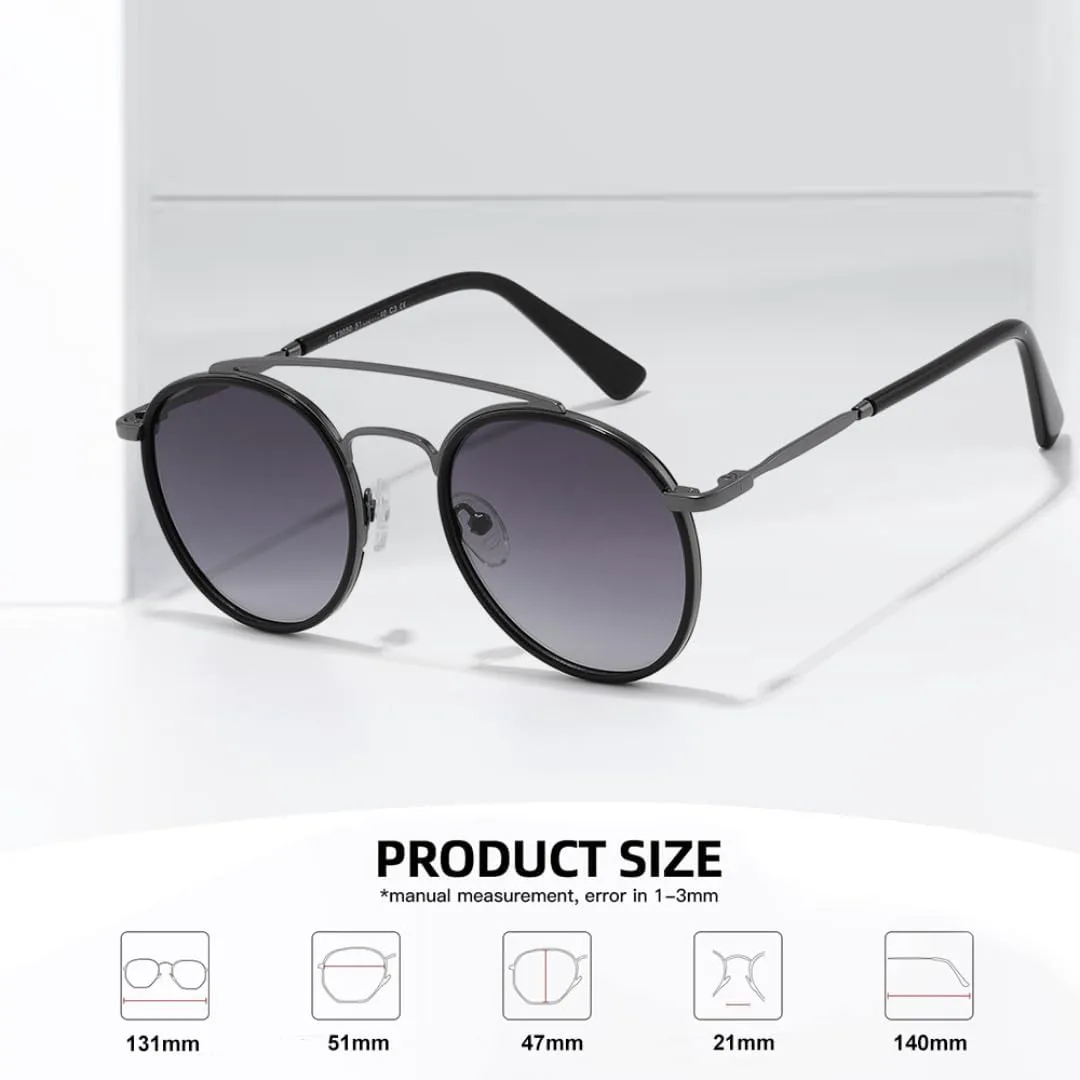 Винтажные круглые солнцезащитные очки в стиле стимпанк для мужчин и женщин, поляризованные, с защитой от УФ-излучения, модные, металлические TOIPASTN, C1 Gold Tea
Винтажные круглые солнцезащитные очки в стиле стимпанк для мужчин и женщин, поляризованные, с защитой от УФ-излучения, модные, металлические TOIPASTN, C1 Gold Tea