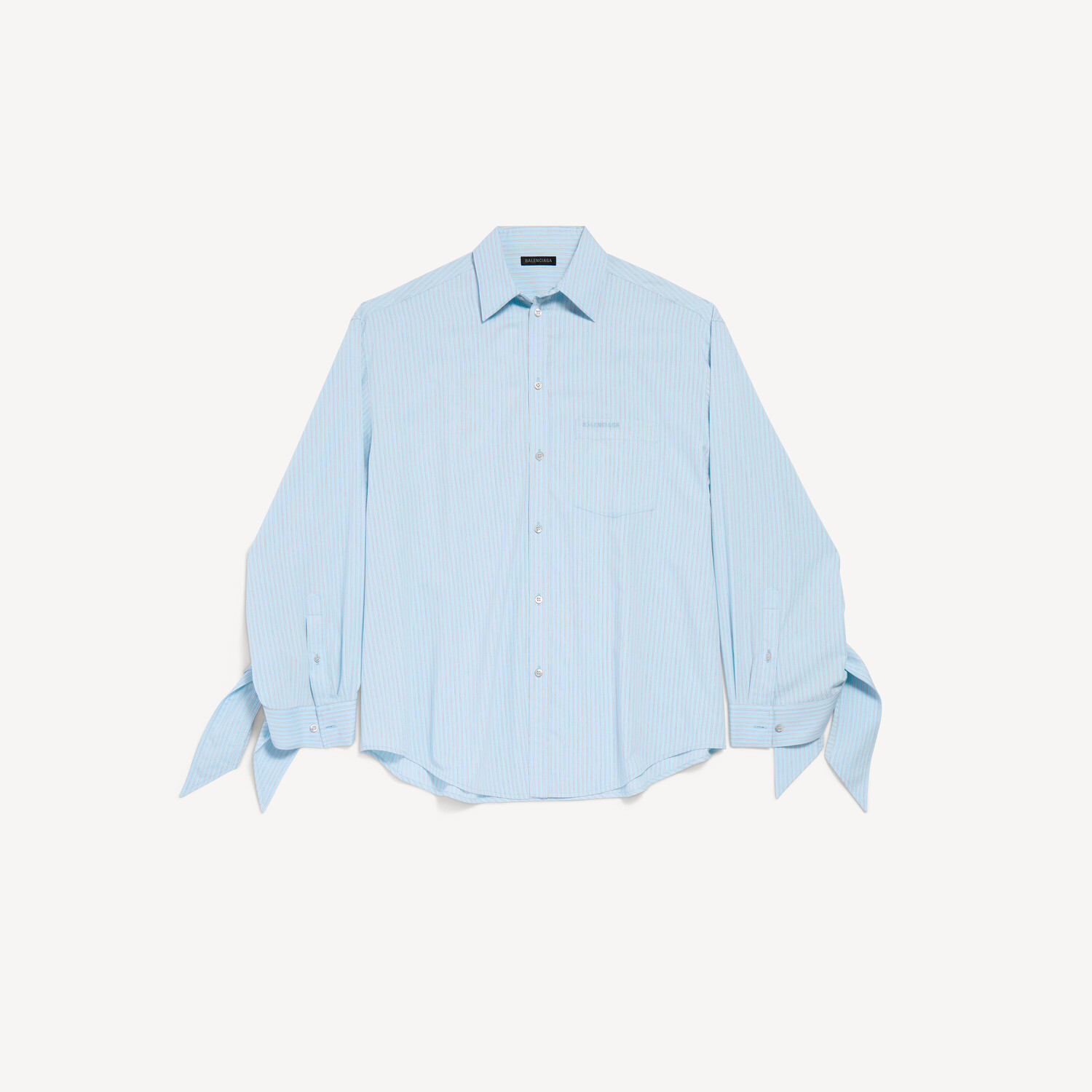 Женская блузка с узлом на манжетах, синяя/белая BALENCIAGA, синий/белый
Женская блузка с узлом на манжетах, синяя/белая BALENCIAGA, синий/белый