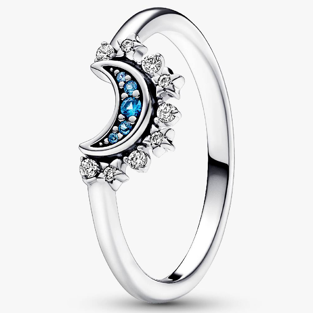 Кольцо Pandora Celestial Blue Sparkling Moon, серебро
Кольцо Pandora Celestial Blue Sparkling Moon, серебро