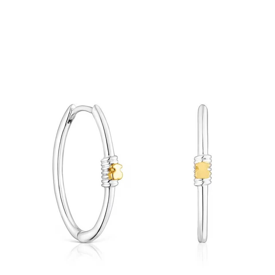 Серьги-кольца Tous Lure, 22 мм, серебро/серебро с 18-каратным золотым покрытием
Серьги-кольца Tous Lure, 22 мм, серебро/серебро с 18-каратным золотым покрытием