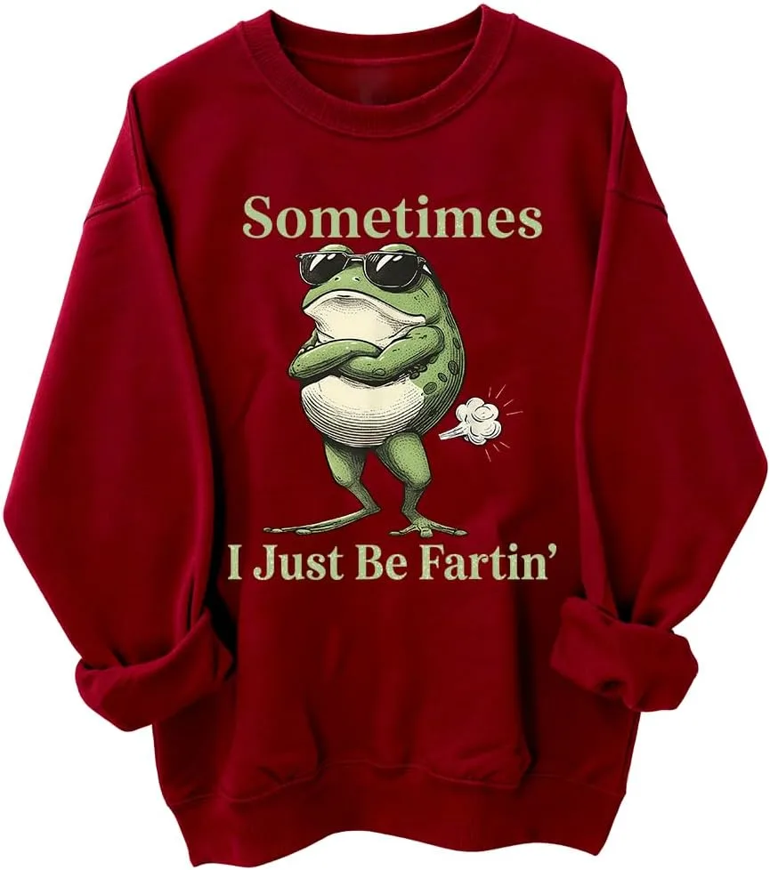 Иногда я просто пукаю, свитшот с лягушкой, смешная винтажная толстовка с принтом woati
Иногда я просто пукаю, свитшот с лягушкой, смешная винтажная толстовка с принтом woati