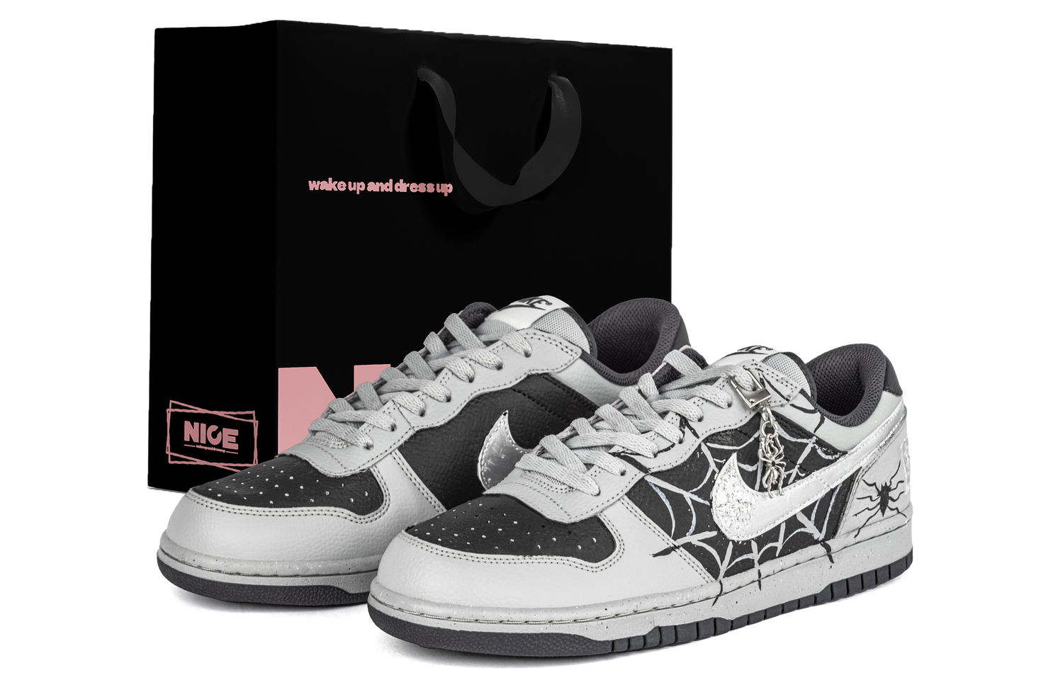 Большие устойчивые к истиранию дышащие низкие скейтбордские кроссовки мужские Nike, черный/серый
Большие устойчивые к истиранию дышащие низкие скейтбордские кроссовки мужские Nike, черный/серый