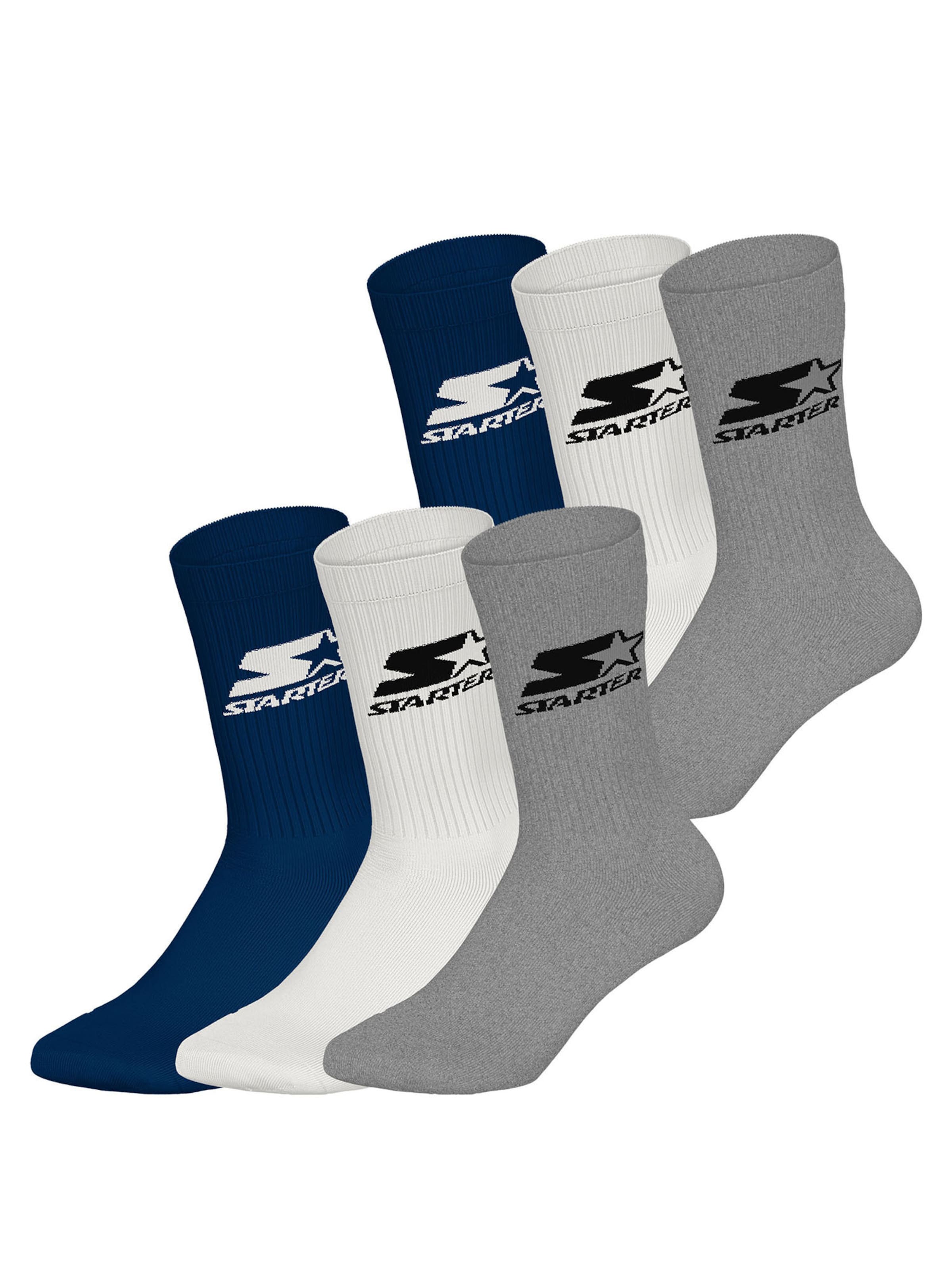Starter Носки в цвете Navy, Mottled Grey, White
Starter Носки в цвете Navy, Mottled Grey, White