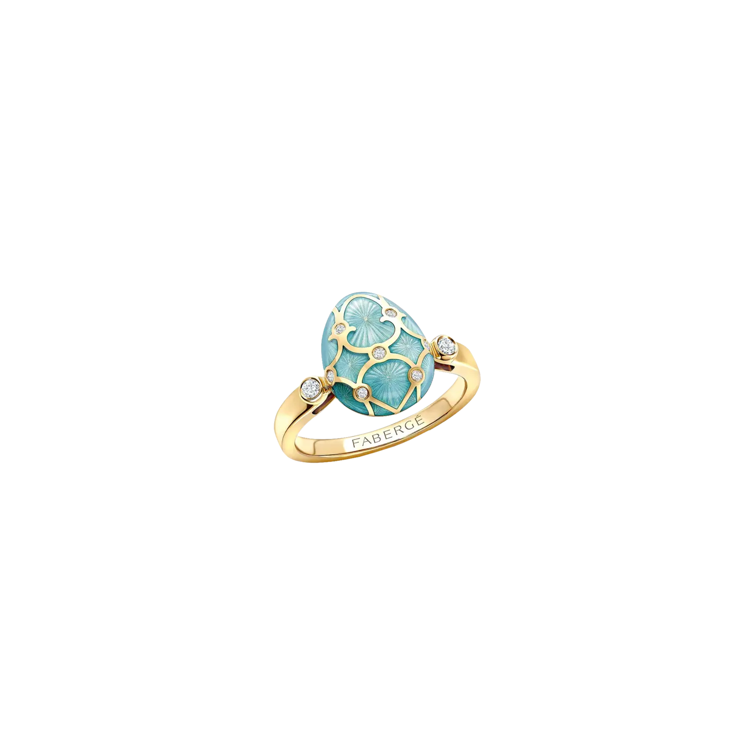 Кольцо в форме яйца с гильошированной эмалью Fabergé
Кольцо в форме яйца с гильошированной эмалью Fabergé