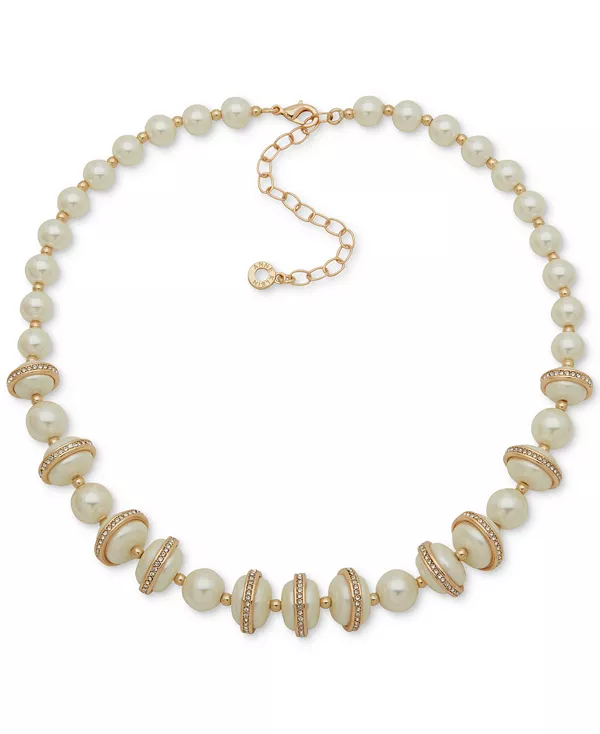 Ожерелье из искусственного жемчуга и хрустальных камней в форме чечевицы Anne Klein, pearl
Ожерелье из искусственного жемчуга и хрустальных камней в форме чечевицы Anne Klein, pearl