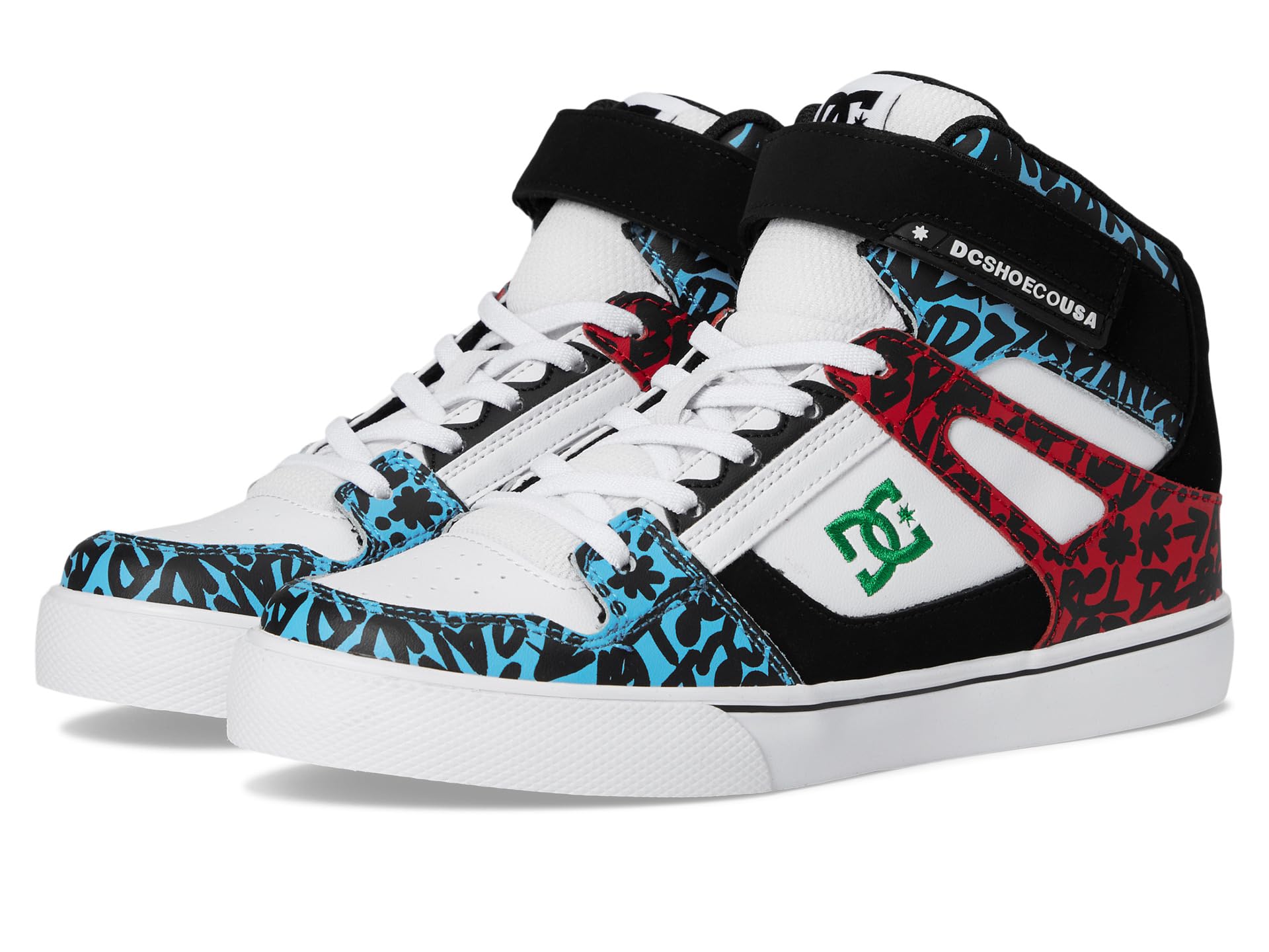 Кроссовки DC Kids Pure High-Top Ev, Blue/Red/WhiteSee Less
Кроссовки DC Kids Pure High-Top Ev, Blue/Red/WhiteSee Less