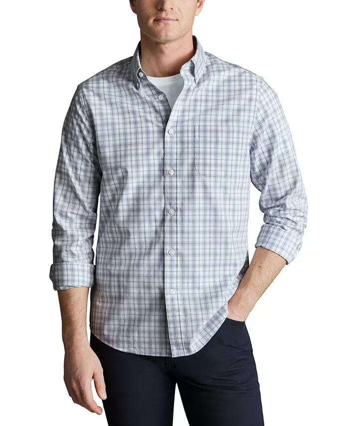 Мужская рубашка на пуговицах в клетку с длинным рукавом Slim Fit Charles Tyrwhitt, серебряный
Мужская рубашка на пуговицах в клетку с длинным рукавом Slim Fit Charles Tyrwhitt, серебряный