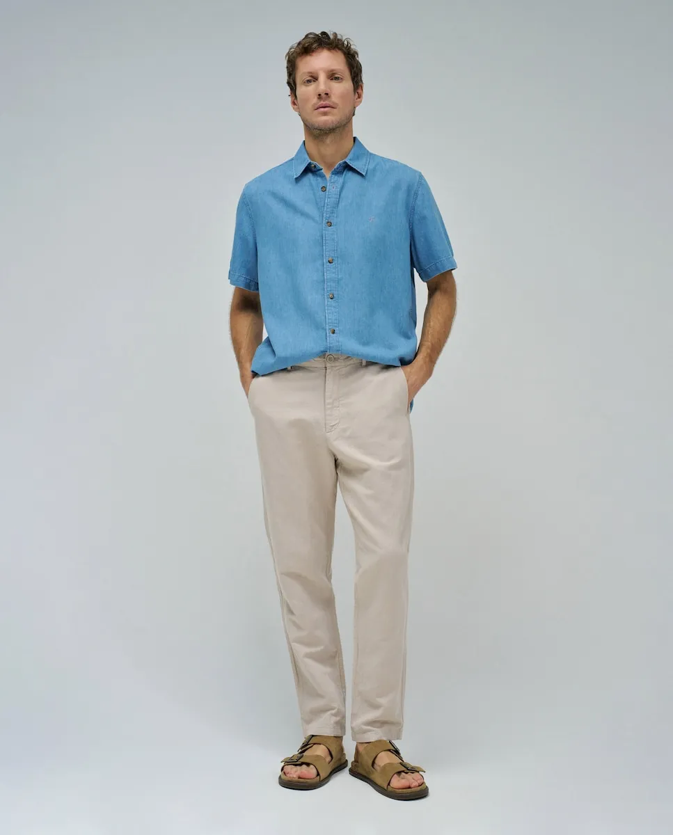 Мужские классические брюки чино со смесью льна Salsa Jeans, кремовый
Мужские классические брюки чино со смесью льна Salsa Jeans, кремовый