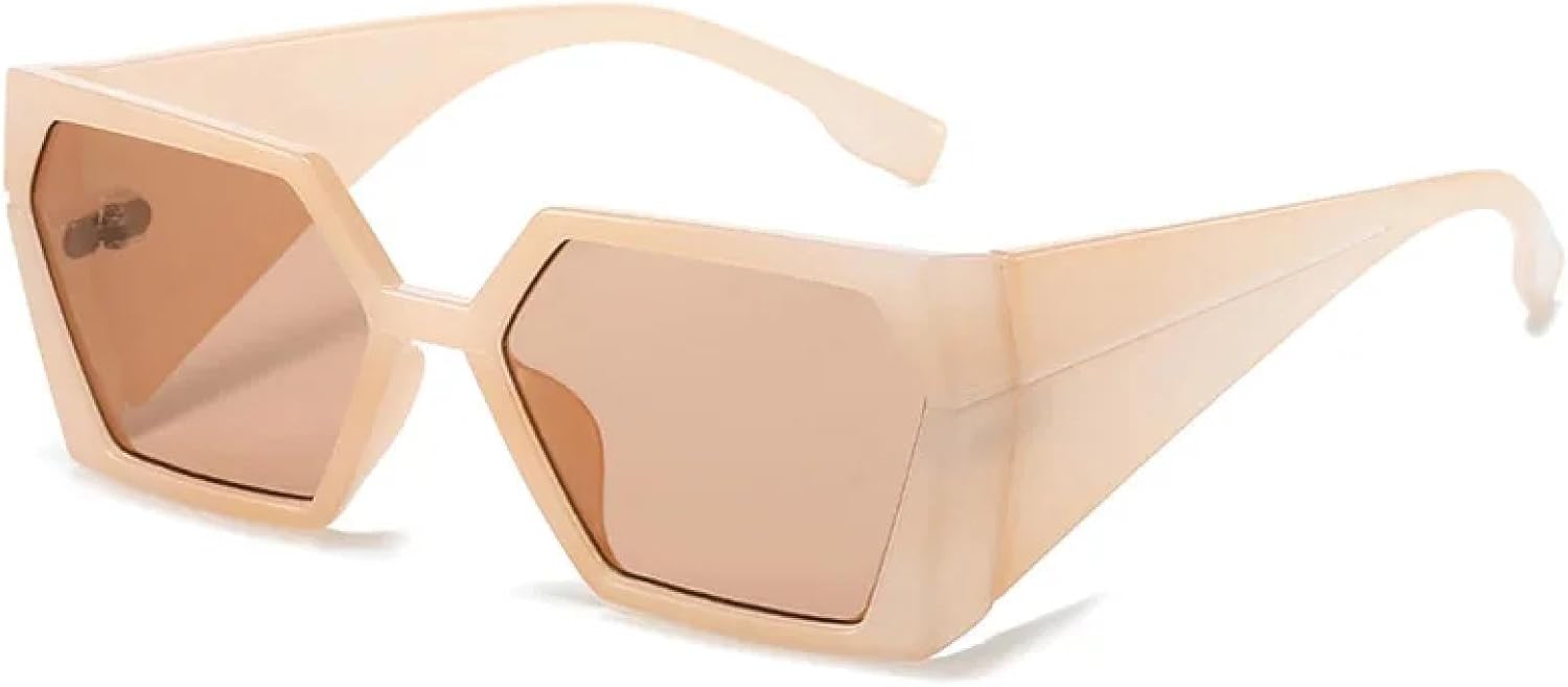 Унисекс ретро уникальные солнцезащитные очки с широкими дужками нестандартной формы, защитой от УФ-излучения UV400, модным леопардовым принтом TKKTLLT, Lightbrown-brown
Унисекс ретро уникальные солнцезащитные очки с широкими дужками нестандартной формы, защитой от УФ-излучения UV400, модным леопардовым принтом TKKTLLT, Lightbrown-brown