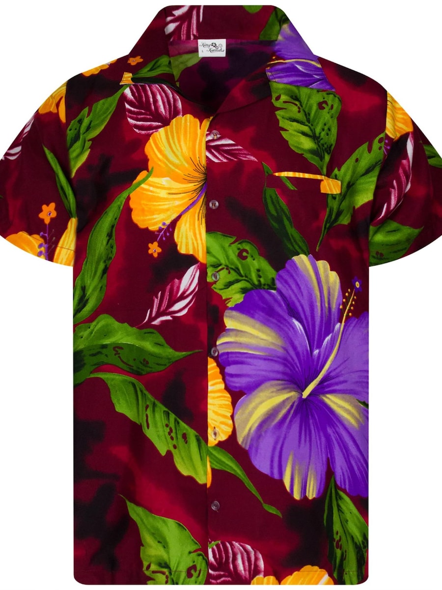 Рубашка King Kameha Big Flower, бордовый
Рубашка King Kameha Big Flower, бордовый