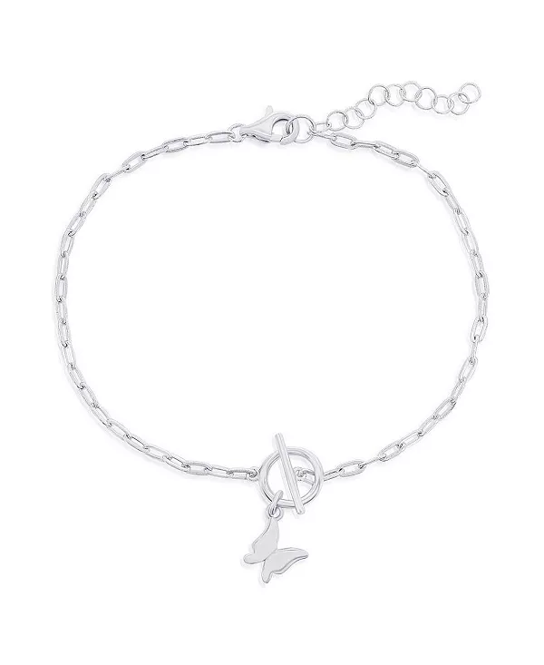 Браслет-Скрепка с подвеской-бабочкой из стерлингового серебра Simona, silver
Браслет-Скрепка с подвеской-бабочкой из стерлингового серебра Simona, silver