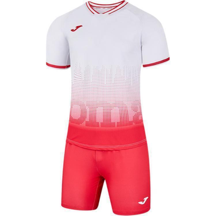 Футбольная форма мужская Joma, белый/красный
Футбольная форма мужская Joma, белый/красный