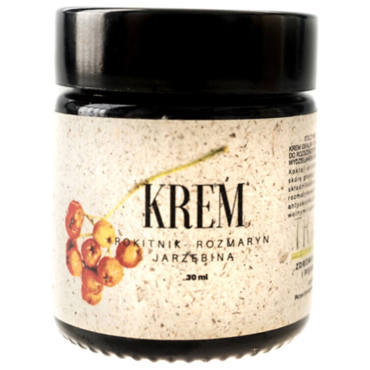 Trawiaste крем для лица с облепихой и розмарином, 30 мл
Trawiaste крем для лица с облепихой и розмарином, 30 мл