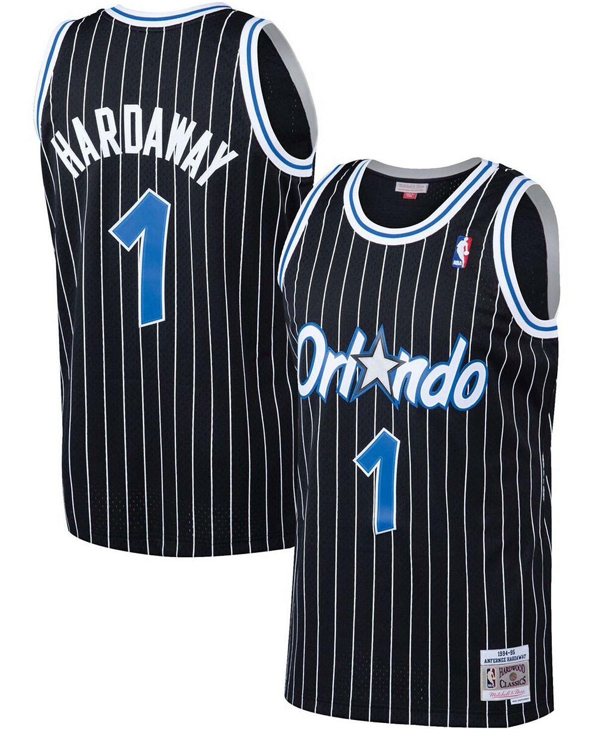 Мужская футболка penny hardaway black orlando magic 1994-95 hardwood classics swingman jersey Mitchell & Ness, черный 
Мужская футболка penny hardaway black orlando magic 1994-95 hardwood classics swingman jersey Mitchell & Ness, черный