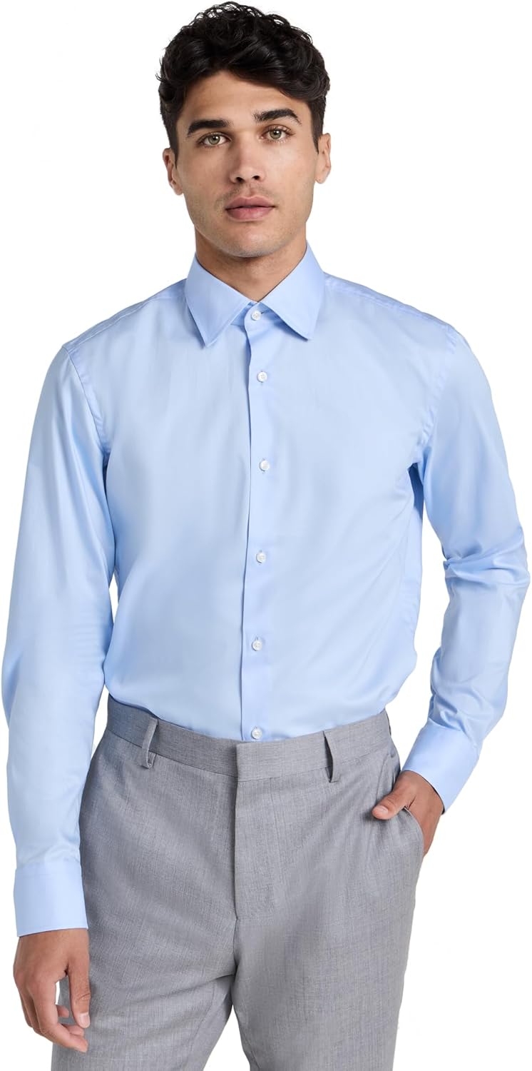 BOSS Мужская рубашка Slim Fit Easy Iron Cotton Poplin, Light Blue
BOSS Мужская рубашка Slim Fit Easy Iron Cotton Poplin, Light Blue