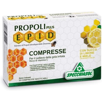 Specchiasol Добавка Epid Honey Lemon 20 таблеток
Specchiasol Добавка Epid Honey Lemon 20 таблеток