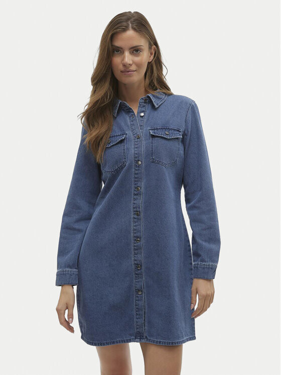 Джинсовое платье стандартного кроя Vero Moda, синий
Джинсовое платье стандартного кроя Vero Moda, синий