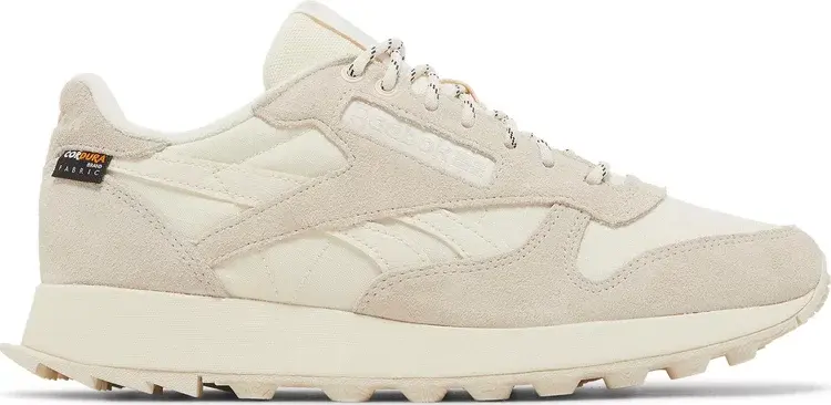 Кроссовки classic leather 'white stucco' Reebok, белый 
Кроссовки classic leather 'white stucco' Reebok, белый