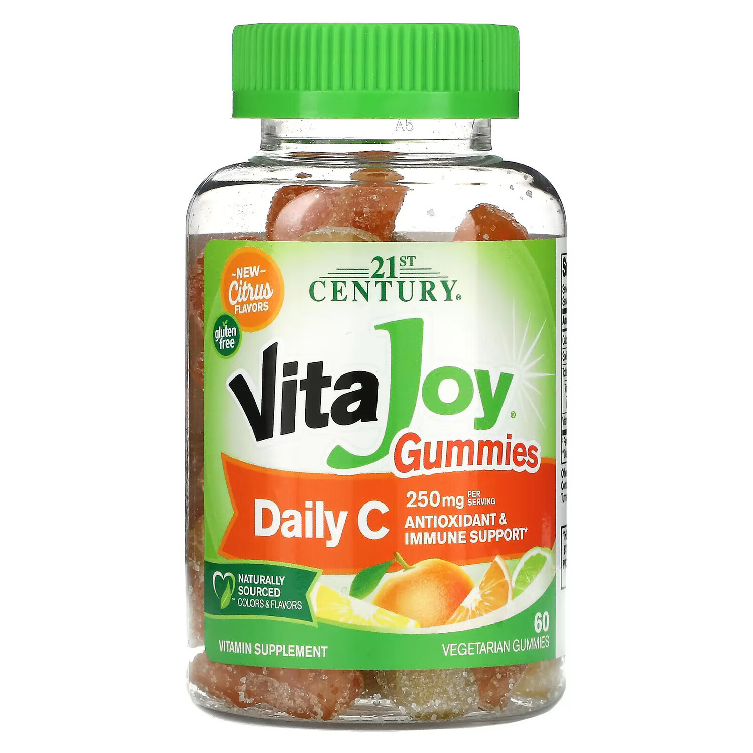 21st Century, VitaJoy, дневная доза витамина C, 250 мг, 60 вегетарианских жевательных мармеладок
21st Century, VitaJoy, дневная доза витамина C, 250 мг, 60 вегетарианских жевательных мармеладок