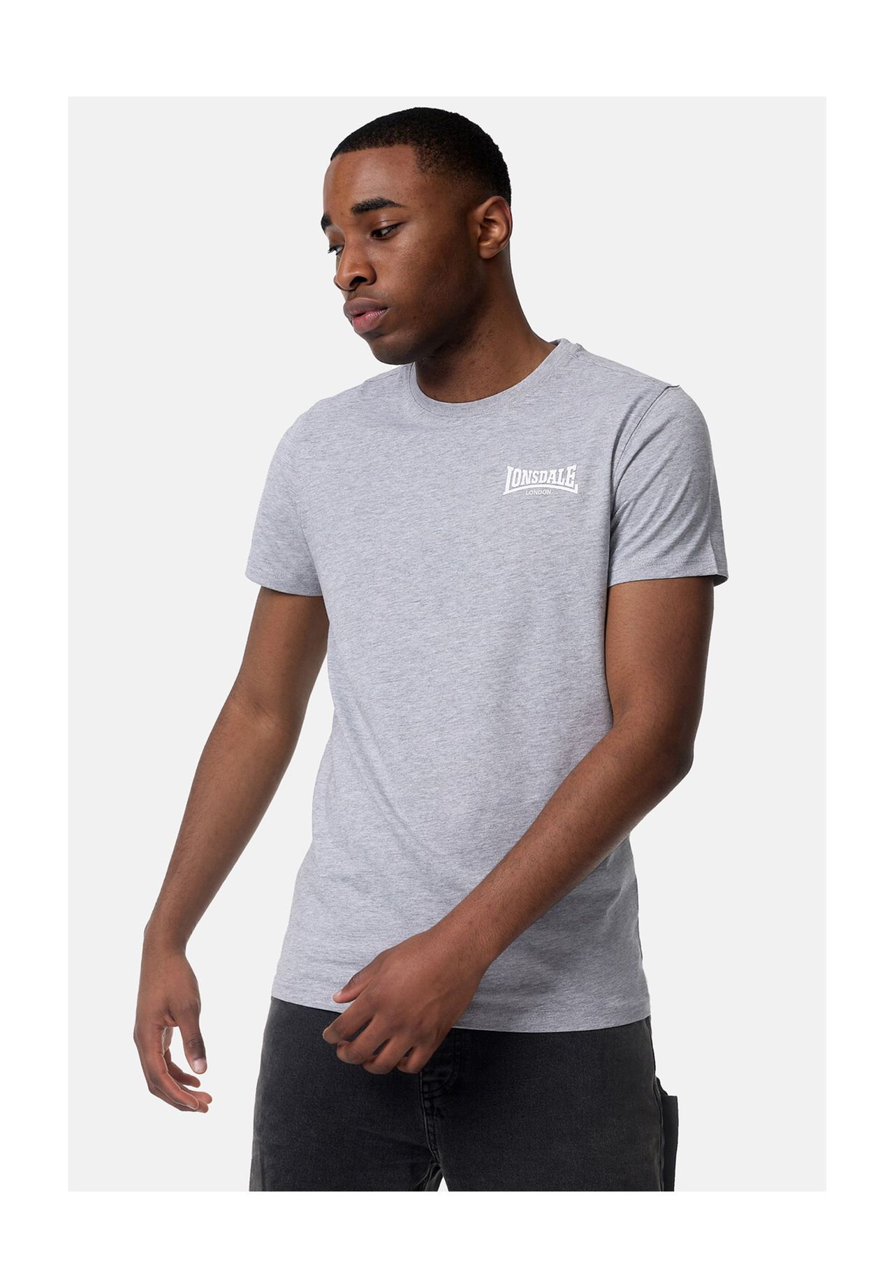 Мужская футболка приталенного кроя ELMDON LONSDALE, цвет Marl Grey
Мужская футболка приталенного кроя ELMDON LONSDALE, цвет Marl Grey