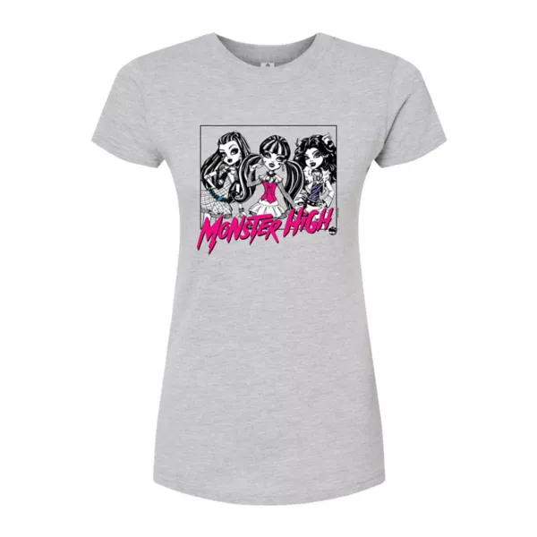 Футболка с принтом Monster High для подростков Licensed Character, серый 
Футболка с принтом Monster High для подростков Licensed Character, серый