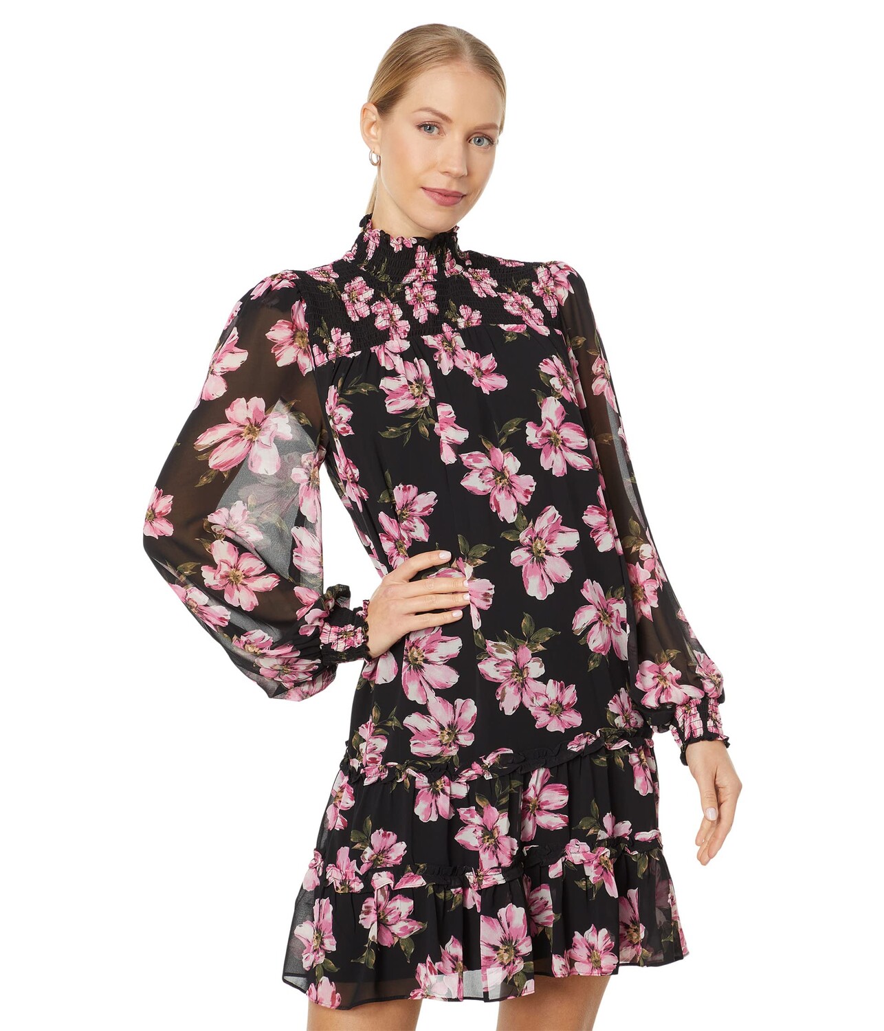 Платье CeCe, Tiered Long Sleeve Printed Dress
Платье CeCe, Tiered Long Sleeve Printed Dress