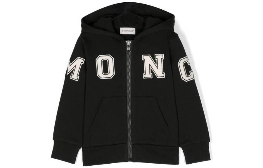 Детская толстовка Moncler, черная 
Детская толстовка Moncler, черная