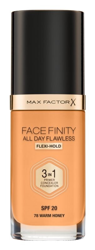 Тональный крем повышенной стойкости SPF 20 Max Factor Facefinity All Day Flawless, оттенок 78 Warm Honey 30 мл
Тональный крем повышенной стойкости SPF 20 Max Factor Facefinity All Day Flawless, оттенок 78 Warm Honey 30 мл