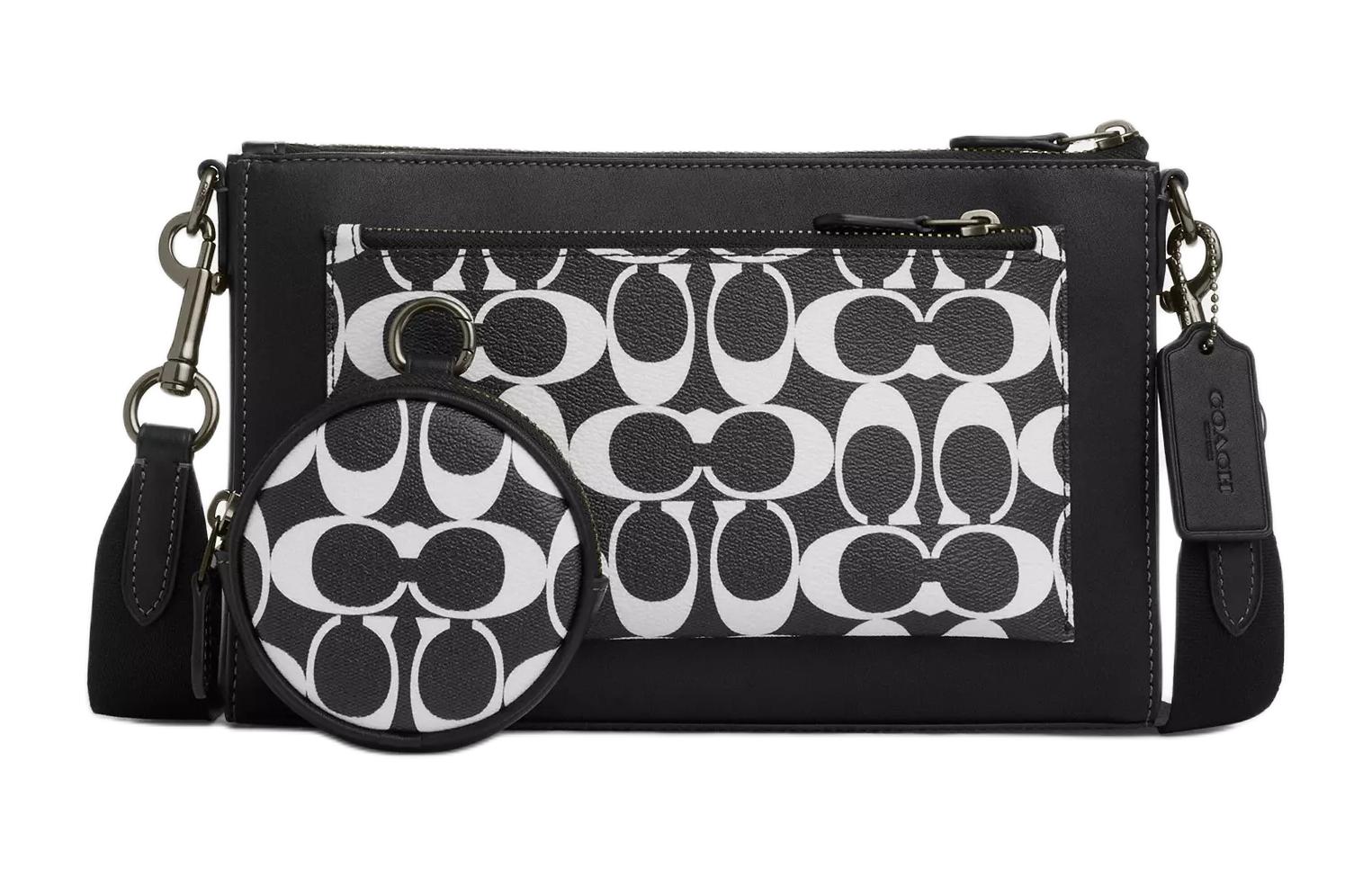 COACH Сумка кросс-боди среднего размера мужская холст с кожаными деталями
COACH Сумка кросс-боди среднего размера мужская холст с кожаными деталями