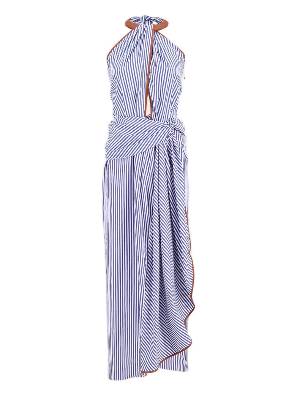 Полосатое платье миди Centro Del Cielo с воротником-халтером Johanna Ortiz, фиолетовый
Полосатое платье миди Centro Del Cielo с воротником-халтером Johanna Ortiz, фиолетовый