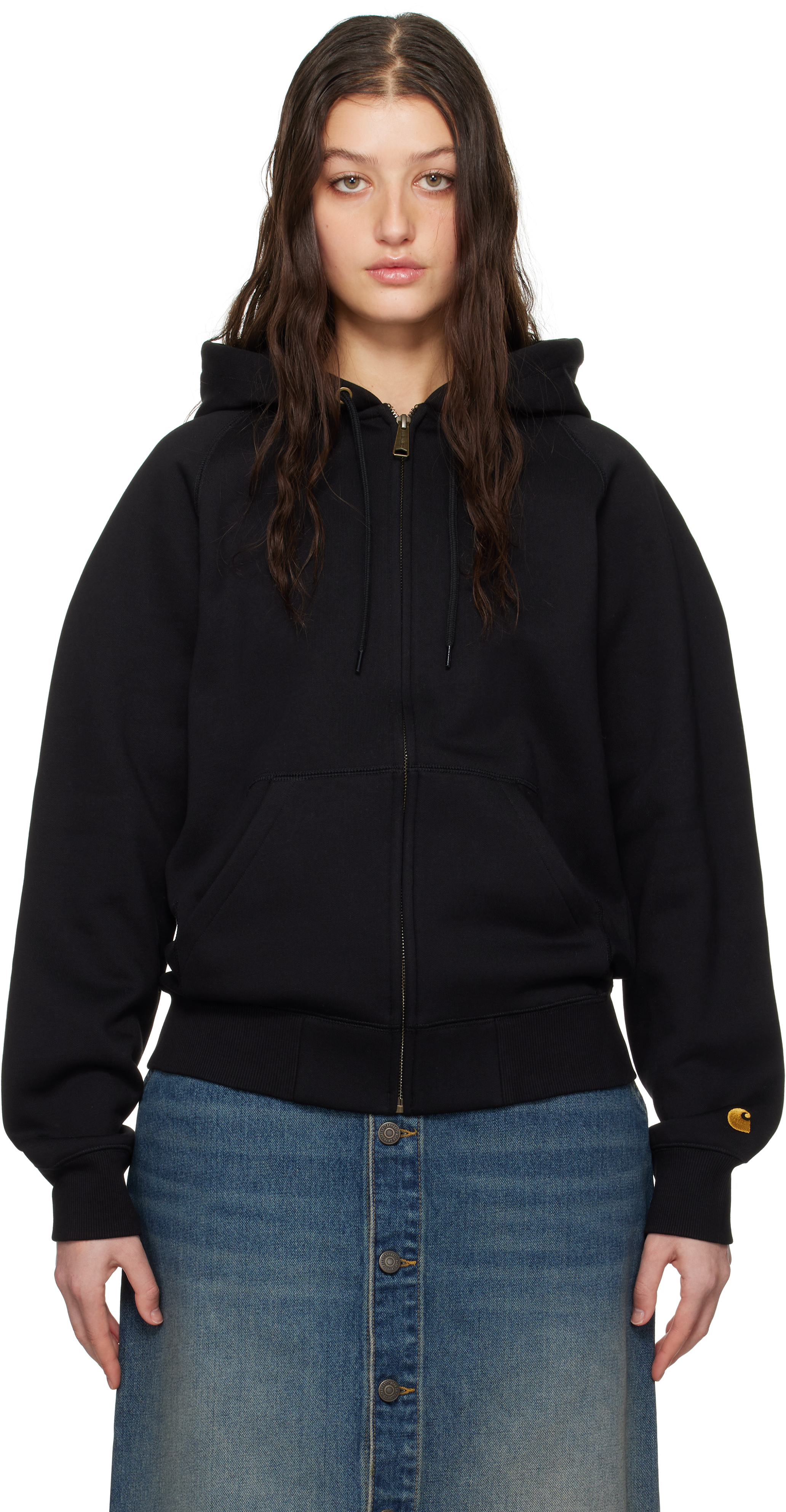 Черная толстовка с капюшоном Chase Carhartt Work In Progress, черный/золотой
Черная толстовка с капюшоном Chase Carhartt Work In Progress, черный/золотой