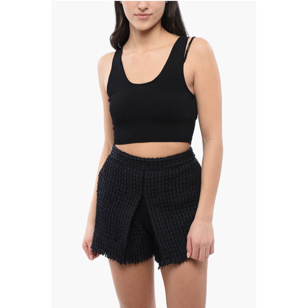 Вязаный укороченный топ PIXELED ICON Dsquared2, Black
Вязаный укороченный топ PIXELED ICON Dsquared2, Black