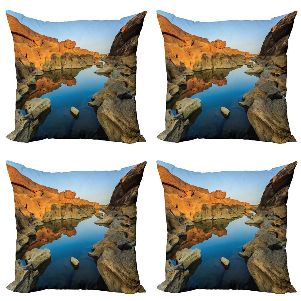 ABAKUHAUS Gorge Комплект чехлов на подушки (4 шт.), река между скал, современная двусторонняя цифровая печать, 50 см x 50 см, синий оранжевый
ABAKUHAUS Gorge Комплект чехлов на подушки (4 шт.), река между скал, современная двусторонняя цифровая печать, 50 см x 50 см, синий оранжевый