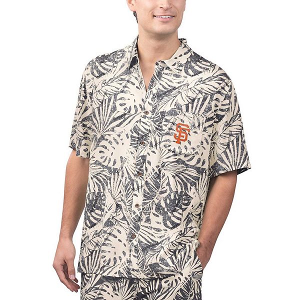 Мужская черная рубашка с принтом monstera San Francisco Giants Margaritaville
Мужская черная рубашка с принтом monstera San Francisco Giants Margaritaville