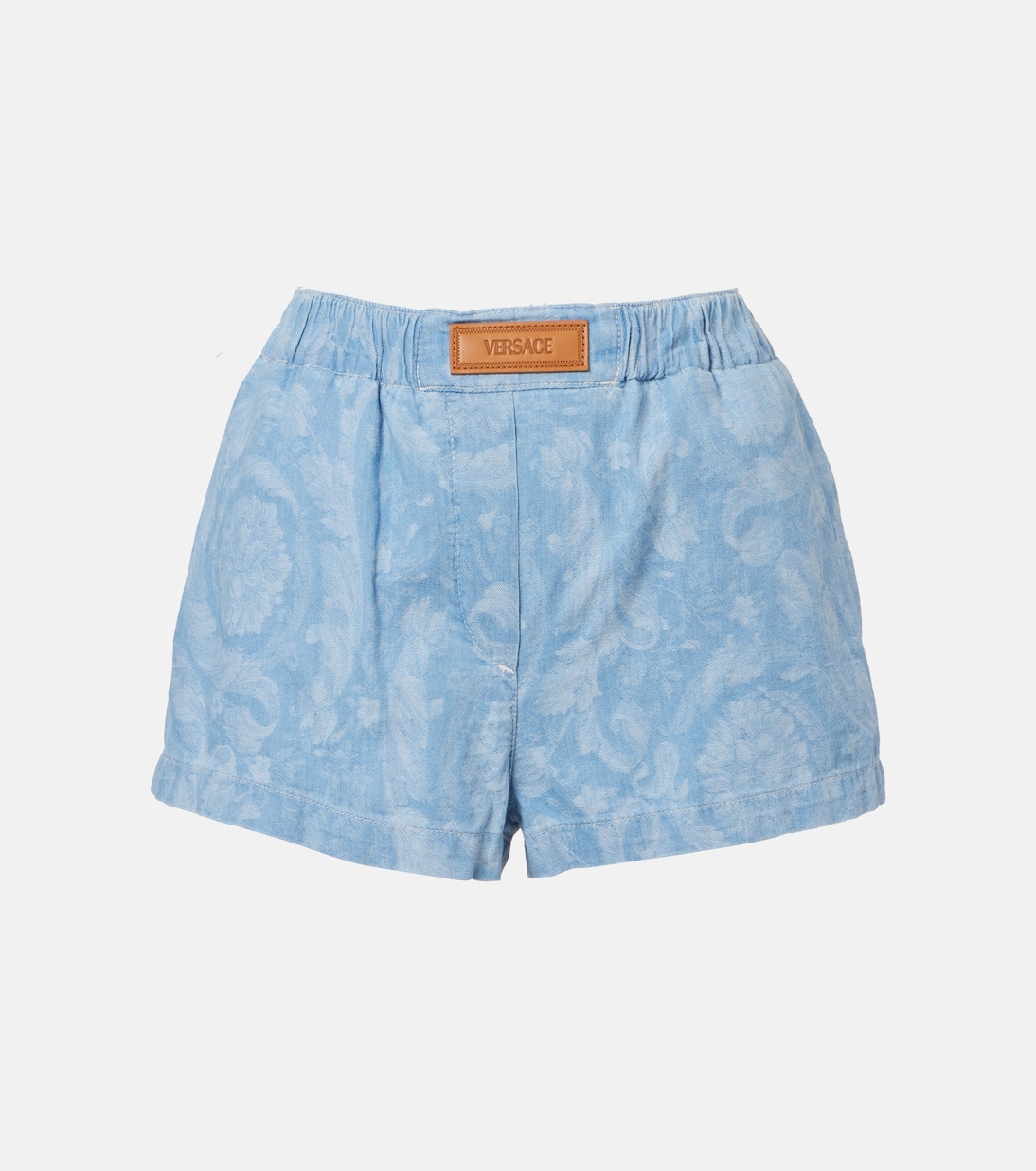 Джинсовые шорты Barocco из шамбре Versace, Blue Mix
Джинсовые шорты Barocco из шамбре Versace, Blue Mix