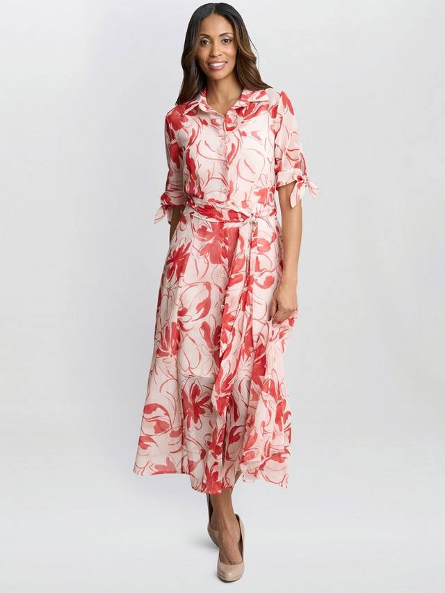 Цветочное платье-рубашка Adrienne Gina Bacconi, Red/Multi
Цветочное платье-рубашка Adrienne Gina Bacconi, Red/Multi