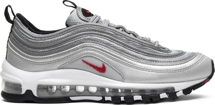Кроссовки Nike Air Max 97 OG QS GS 'Silver Bullet', серебряный
Кроссовки Nike Air Max 97 OG QS GS 'Silver Bullet', серебряный