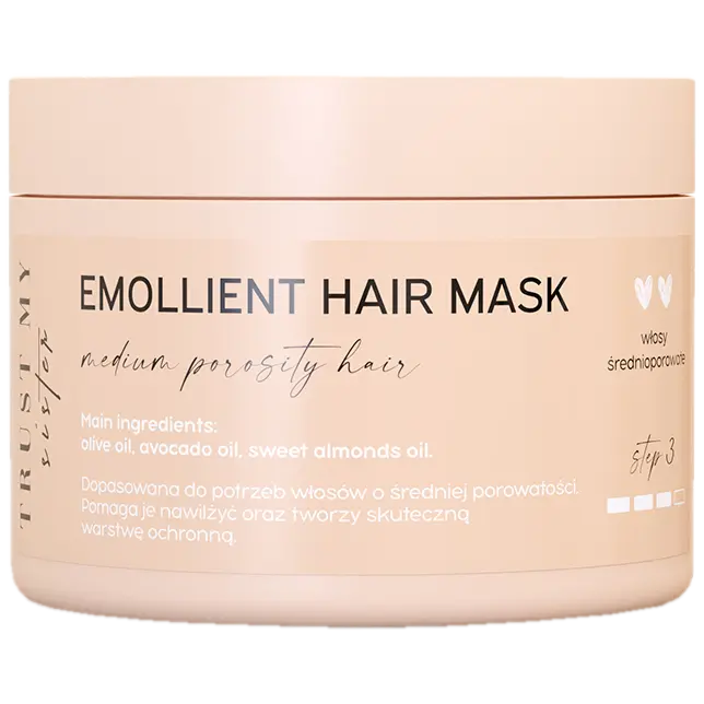 Trust My Sister смягчающая маска для волос средней пористости, 200 мл
Trust My Sister смягчающая маска для волос средней пористости, 200 мл