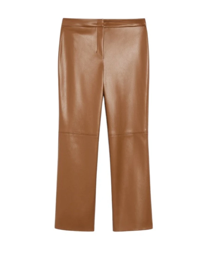Коричневые, облегающие брюки с кожаными деталями. Max Mara, коричневый
Коричневые, облегающие брюки с кожаными деталями. Max Mara, коричневый
