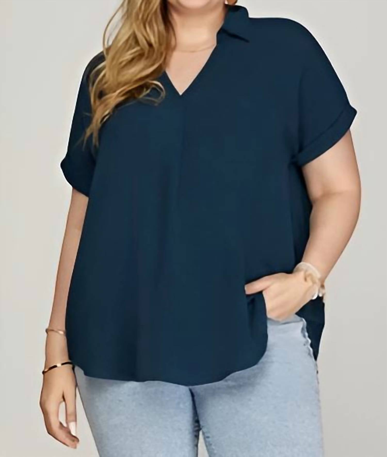 Konnie блуза с роспущенным плечом - плюс в цвете морской волны SHE + SKY, Teal
Konnie блуза с роспущенным плечом - плюс в цвете морской волны SHE + SKY, Teal