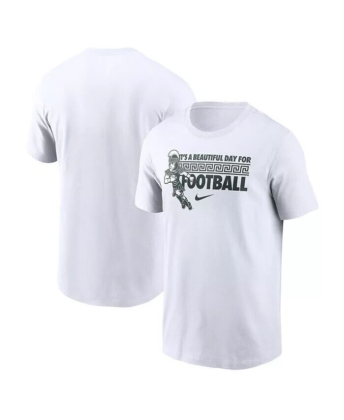 Мужская белая футболка для болельщиков Michigan State Spartans Nike, белый
Мужская белая футболка для болельщиков Michigan State Spartans Nike, белый