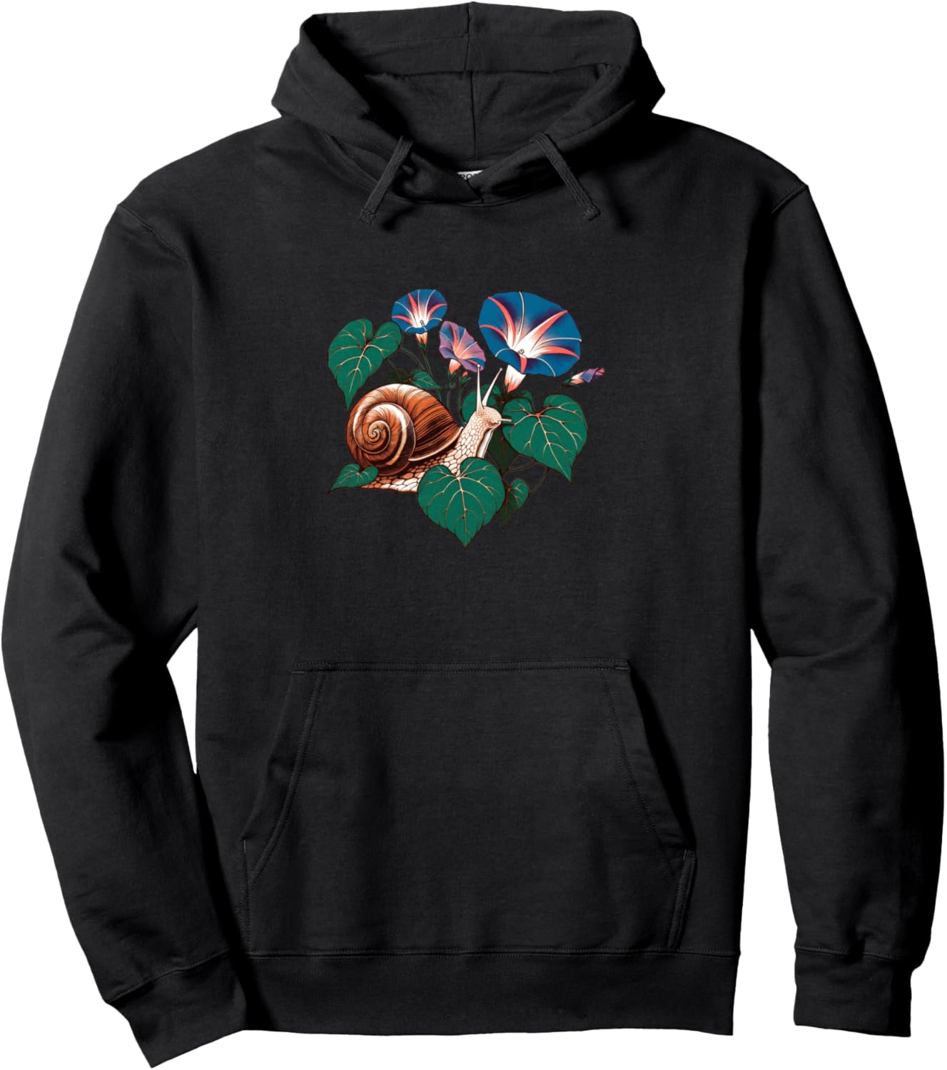 Худи с рисунком улитки и изображением вьюнка Snail Snugg, черный
Худи с рисунком улитки и изображением вьюнка Snail Snugg, черный