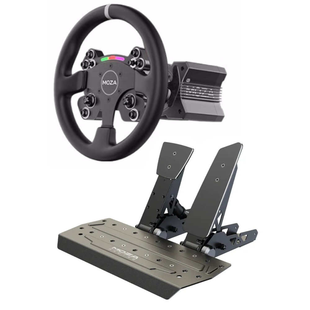 Руль Moza R12, База руля + руль CS V2P + 2 педали SR-P, черный
Руль Moza R12, База руля + руль CS V2P + 2 педали SR-P, черный
