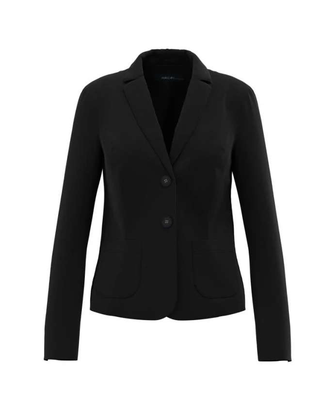 Блейзер с накладными карманами и закругленным низом. Marc Cain, черный
Блейзер с накладными карманами и закругленным низом. Marc Cain, черный