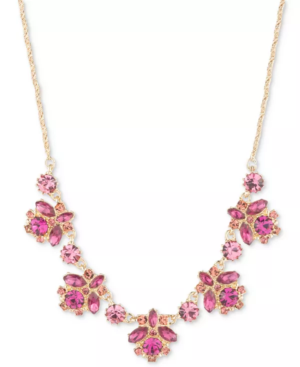 Крупное ожерелье из разноцветных кристаллов золотистого оттенка, 16 дюймов + удлинитель 3 дюйма Marchesa, pink
Крупное ожерелье из разноцветных кристаллов золотистого оттенка, 16 дюймов + удлинитель 3 дюйма Marchesa, pink