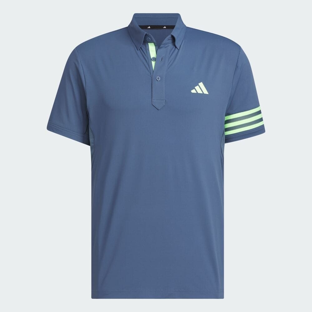 Футболка-поло Adidas 3-stripes Mesh Vent, синий 
Футболка-поло Adidas 3-stripes Mesh Vent, синий