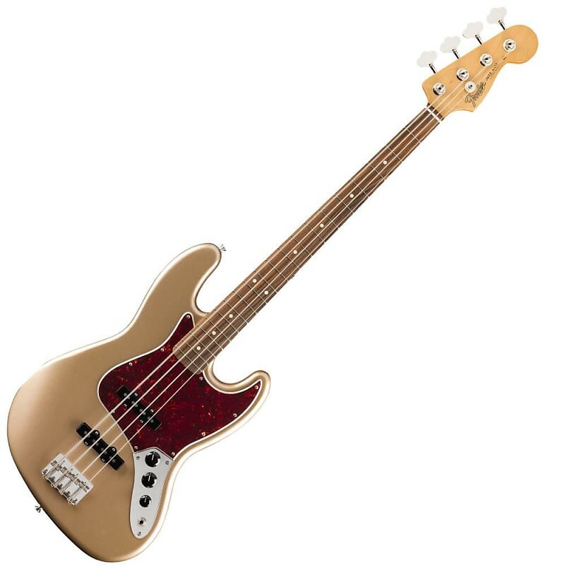 Бас-гитара Fender Vintera '60s Jazz Bass с накладкой Pau Ferro - Firemist Gold
Бас-гитара Fender Vintera '60s Jazz Bass с накладкой Pau Ferro - Firemist Gold
